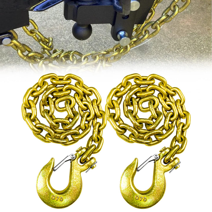 FITHOIST front view of two 35-inch chains showing packaging and durability benefit