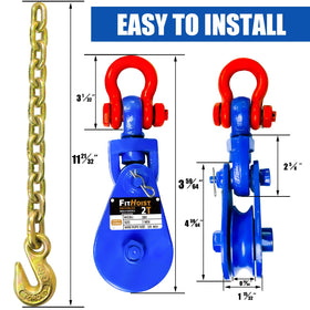 FITHOIST grade 80 chain detail illustrating high-strength alloy for safer load handling