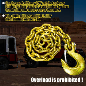 FITHOIST clevis snap hook close-up with safety clip for secure trailer attachment