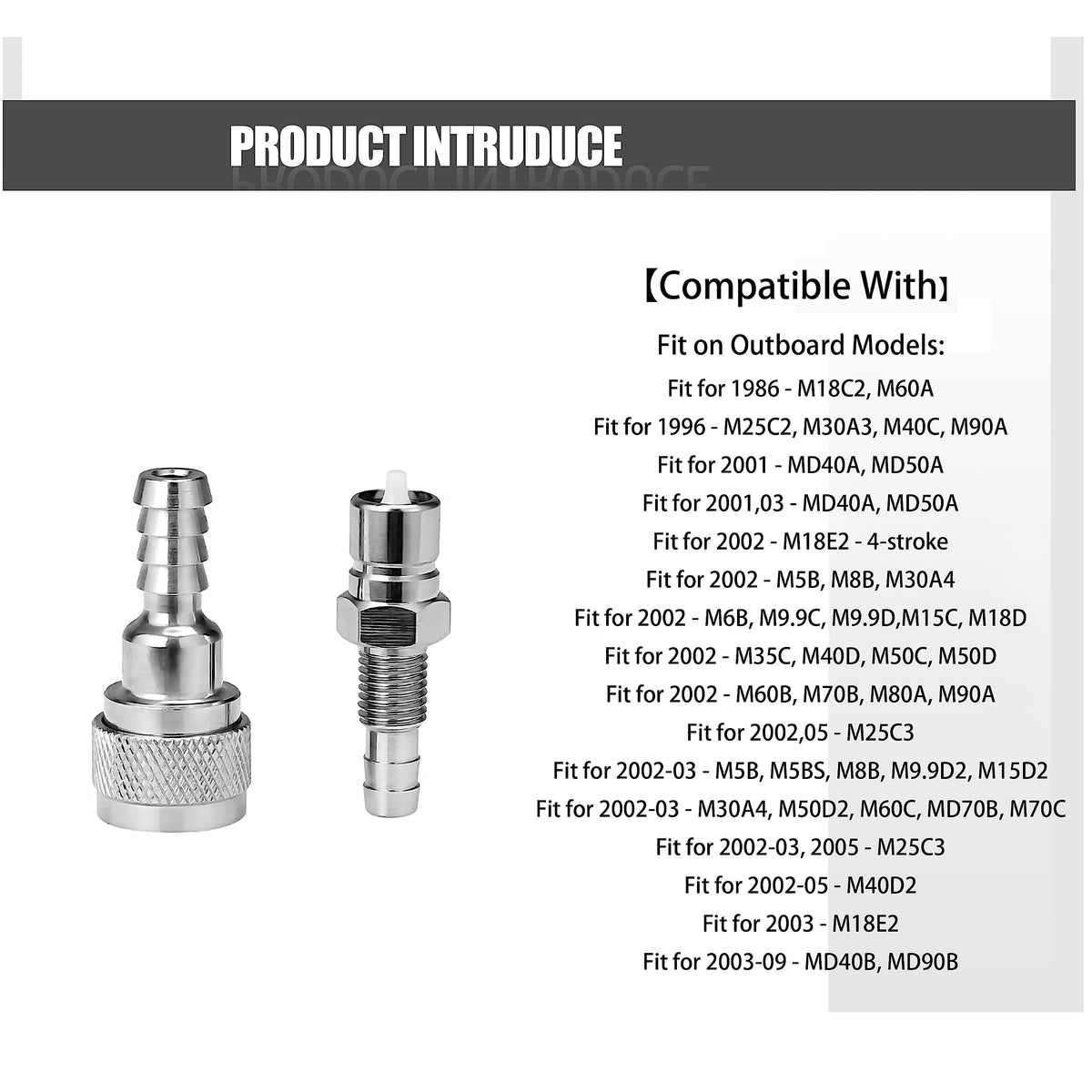 FITIPICI close-up of connector threads showing precise machining and secure seal