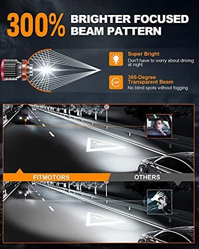FITMOTORS bulb installed in fog housing improving road visibility in mist