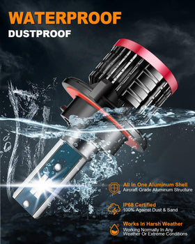 FITMOTORS bulb installed in headlight improved night visibility