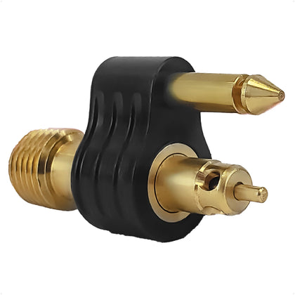 Five Oceans brass connector front view showing durable construction and reliable seal
