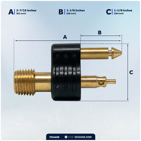 Five Oceans FO4409 material finish showing brass corrosion resistance benefit