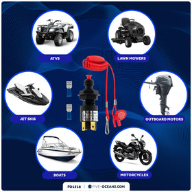 Five Oceans wiring terminals and connectors illustrating straightforward installation