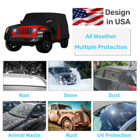 FiveFox close-up of seven-layer fabric illustrating durable waterproof construction