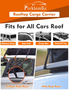FIVKLEMNZ rooftop bag in use on highway loaded with luggage for added cargo space