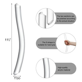 Fiwochic acrylic handle close-up texture illustrating slip-resistant surface
