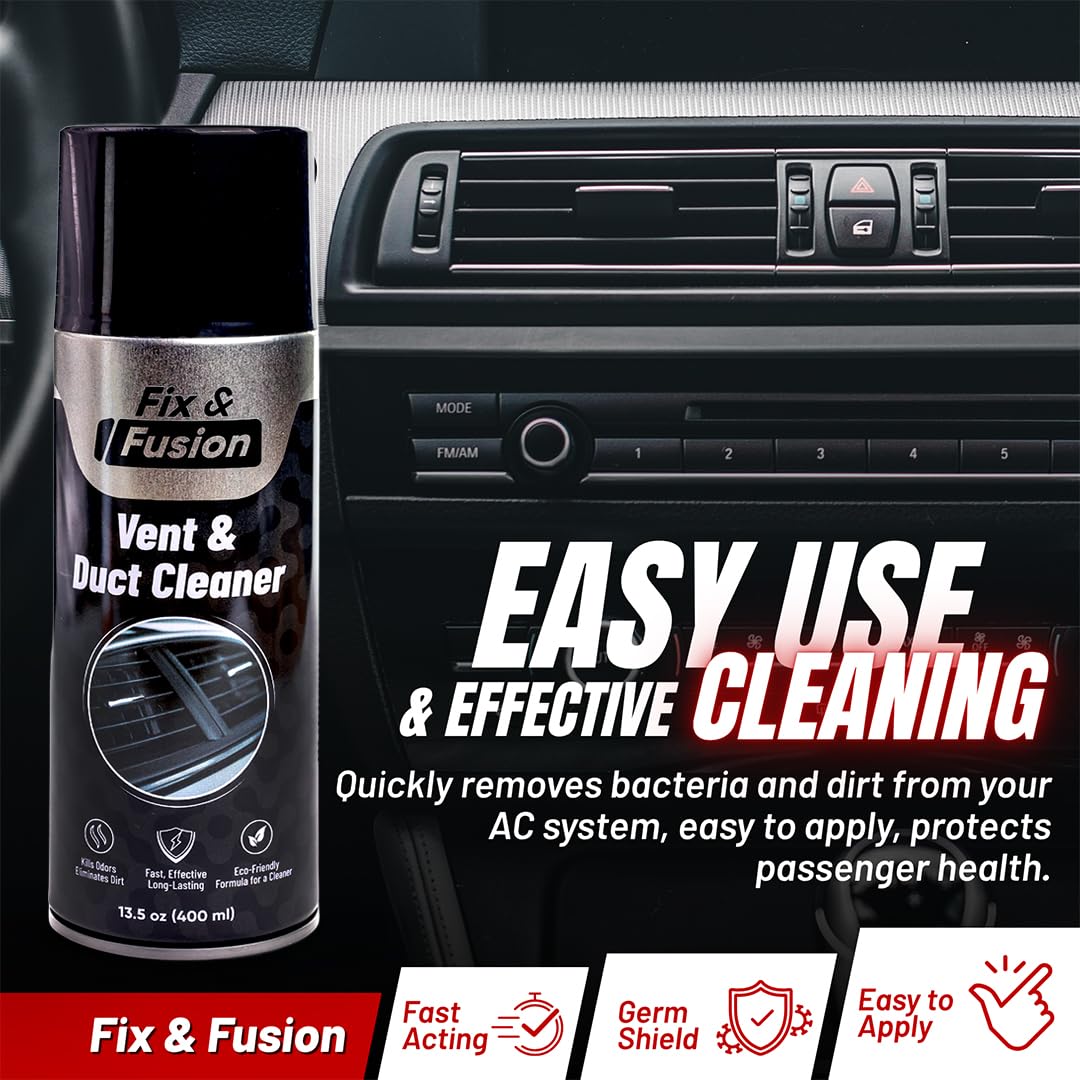 FIX & FUSION in car dashboard lifestyle scene improving cabin freshness benefit