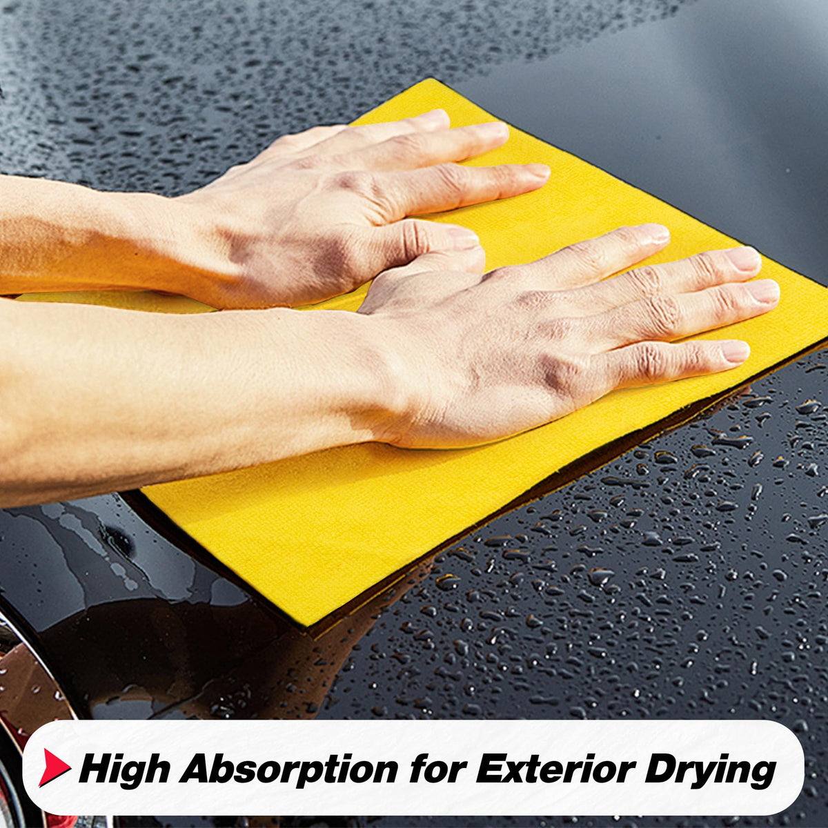 FIXSMITH towel drying a car panel without leaving streaks