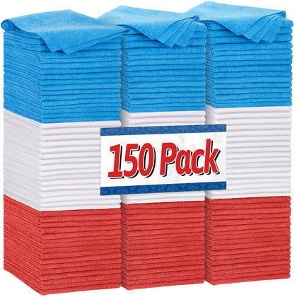 FIXSMITH front pack of 150 shop towels showing quantity and size benefits