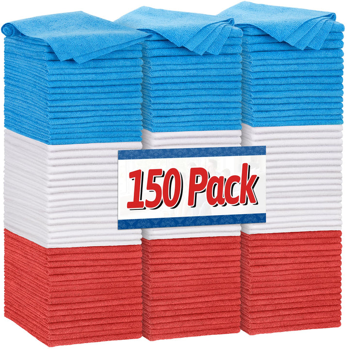 FIXSMITH front pack of 150 shop towels showing quantity and size benefits