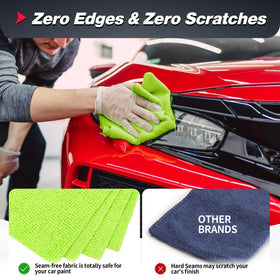 FIXSMITH multi-color towels organized for task-specific cleaning