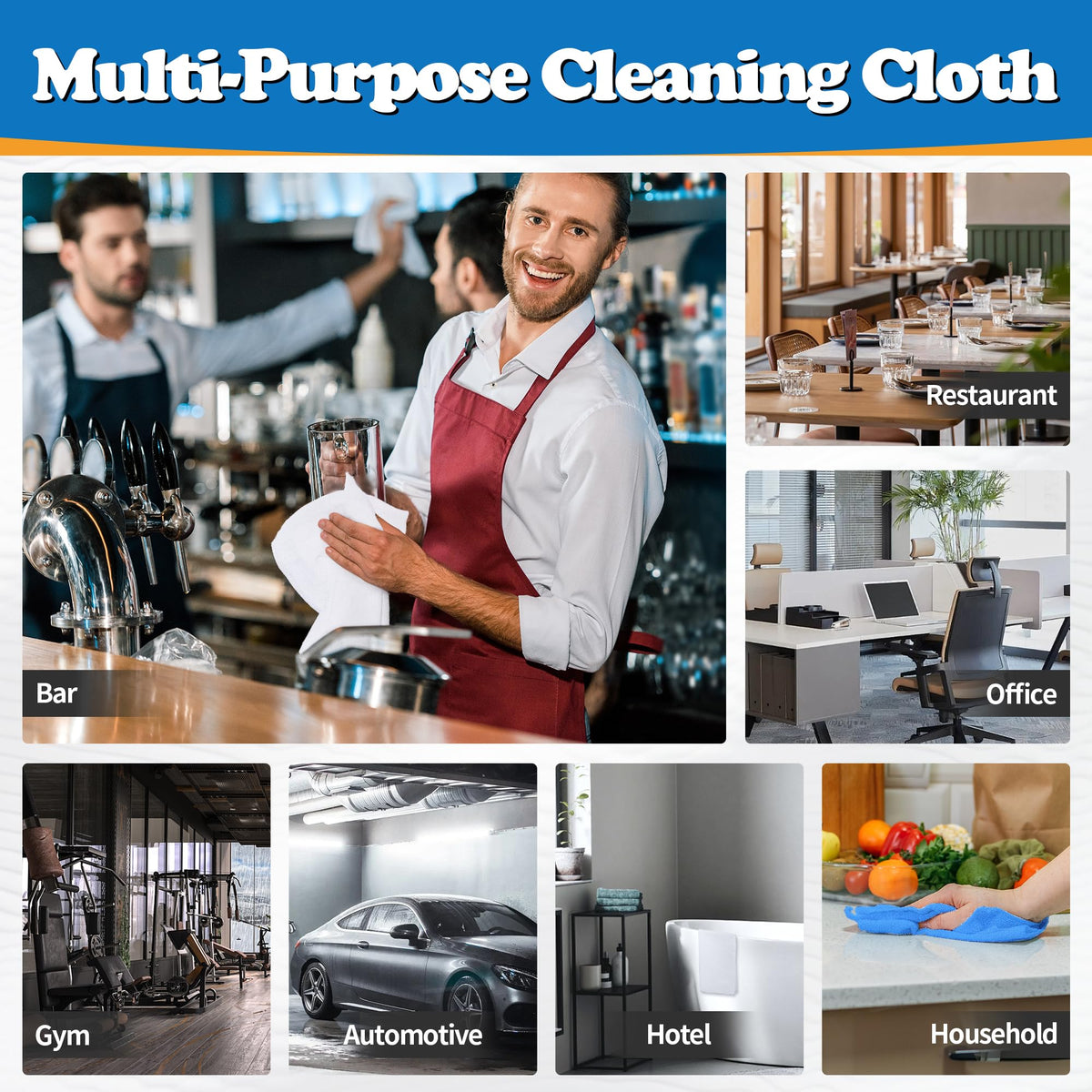 FIXSMITH towels in washing machine showing easy-care reusable benefit