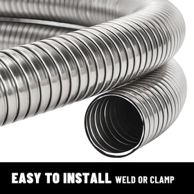 FIZZBOP flex pipe in a garage workshop highlighting versatile application