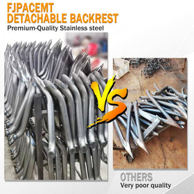 Fjpacemt backrest pad removed to show easy cleaning and quick removal benefit