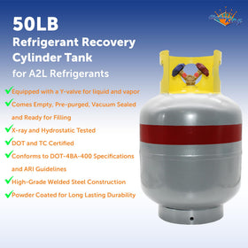 Flame King dual Y-valve closeup highlighting liquid and vapor ports for efficient recovery