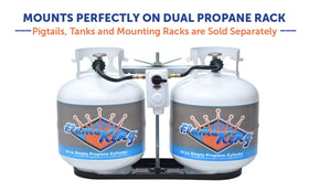 Flame King ACR-2a pressure-rating stamp close-up showing UL listing and performance capacity