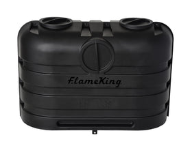 Flame King front view cover protecting two 20 lb tanks for neat appearance