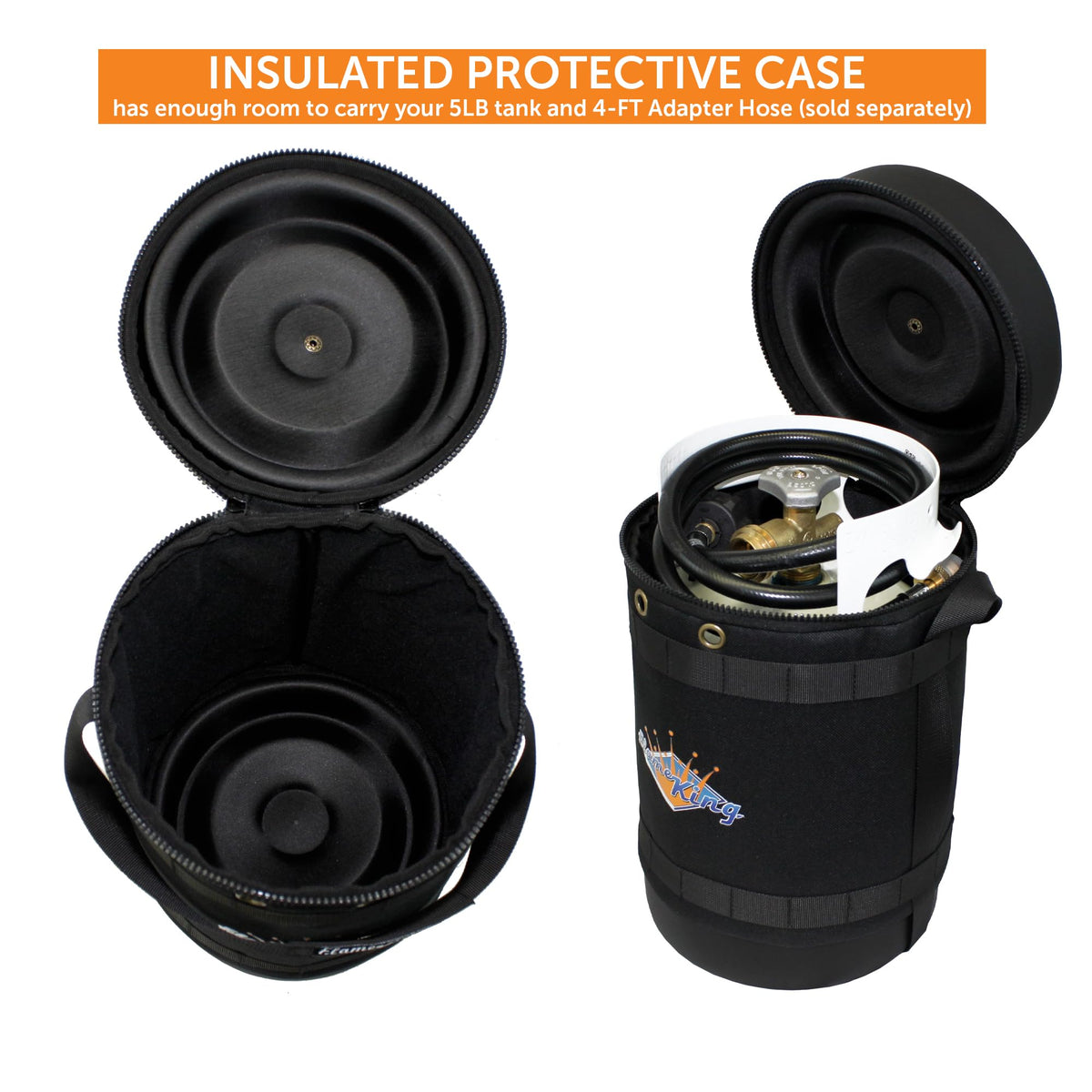 Flame King vent hole detail enabling airflow and safer pressure relief
