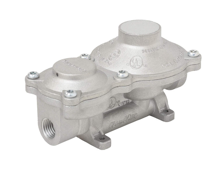Flame King front view regulator showing durable build and easy install benefit