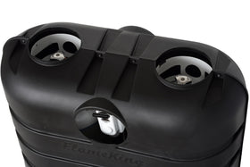 Flame King regulator visible through side port for convenient checks