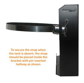 Flame King detailed view of stainless strap buckle demonstrating corrosion resistance