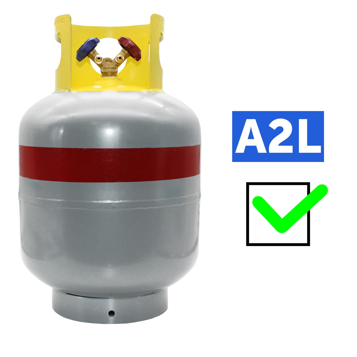 Flame King tank pressure relief valve detail showing safety protection from overpressure