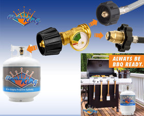 Flame King valve thread and seal detail demonstrating secure attachment and leak prevention