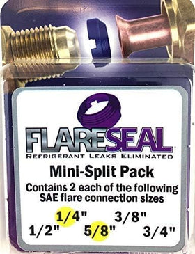 FlareSeal close-up of multi-ring copper gasket showing coated surface for durable sealing