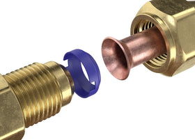 Hand-held FlareSeal pack showing size comparison and portability for technicians