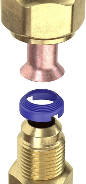FlareSeal size comparison layout with labeled 1/4" to 5/8" options