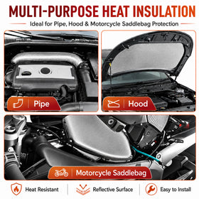 FLASLD installed under hood protecting wiring and nearby components