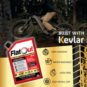 FlatOut pouch with easy-install cap for quick, spill-free injection