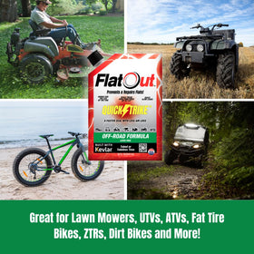 FlatOut QuickStrike Kevlar fiber detail highlighting strong sealing performance