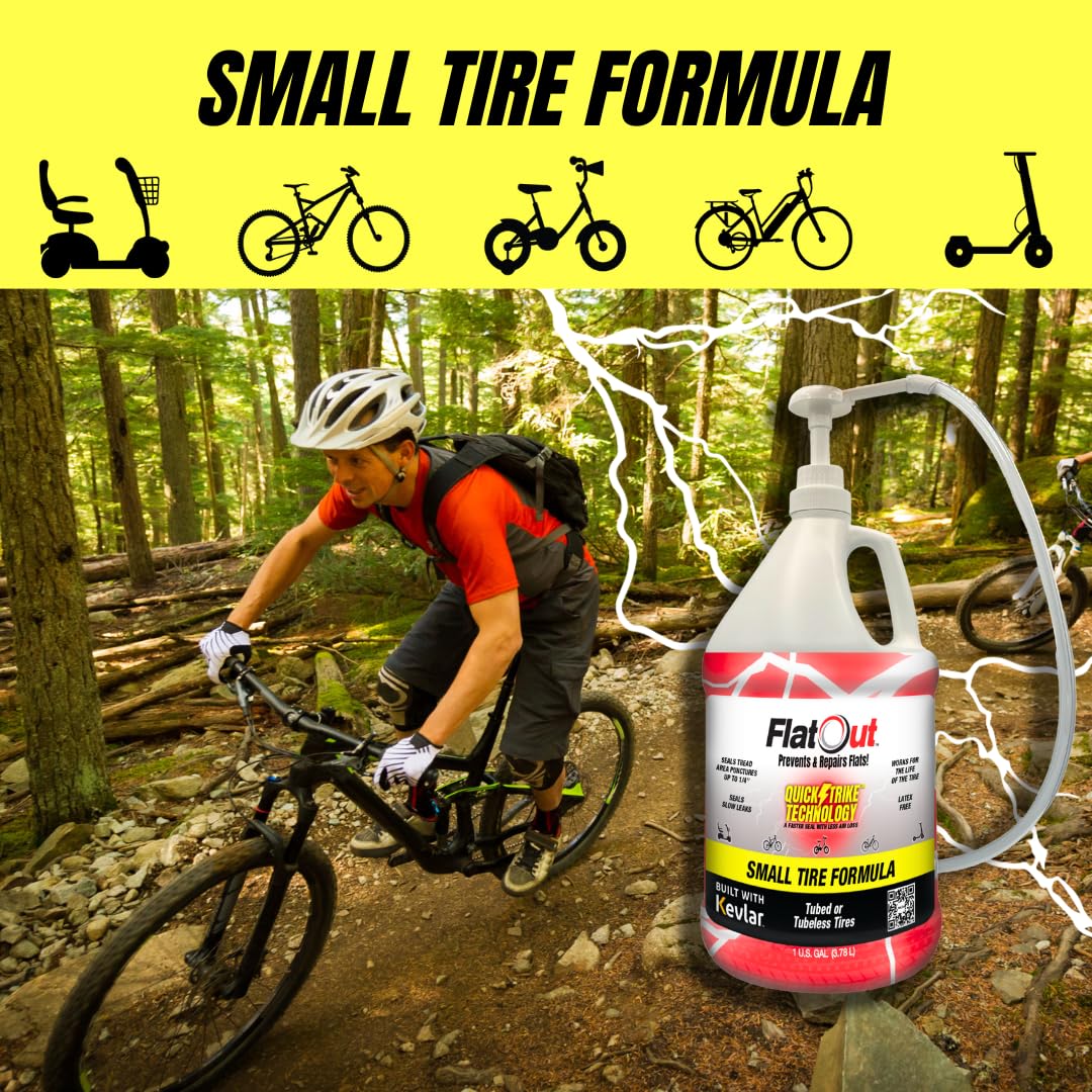 FlatOut QuickStrike internal tire texture demonstrating residue-free benefit