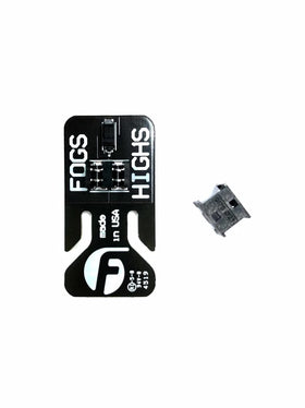 Fleece Performance Engineering module installed in vehicle with fog lights staying on