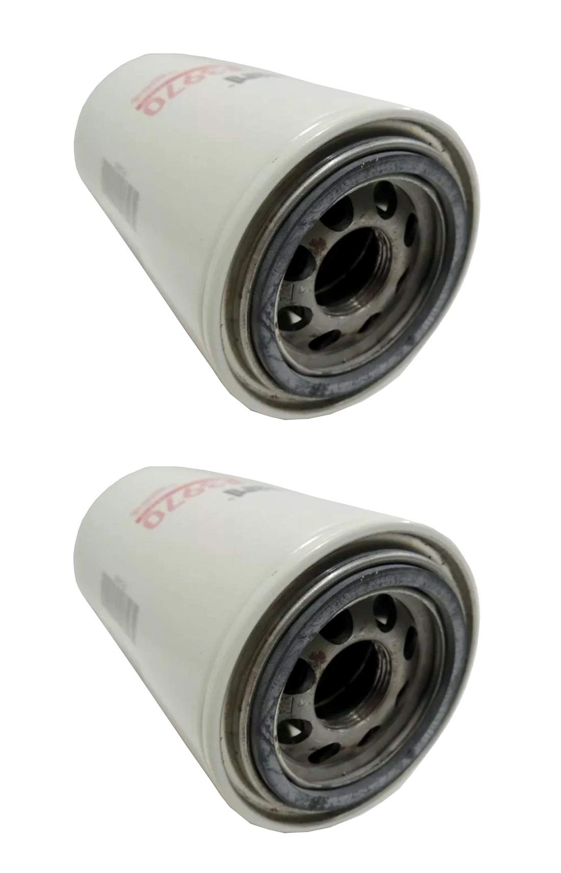 Close-up of Fleetguard LF3970 filter media highlighting contaminant capture