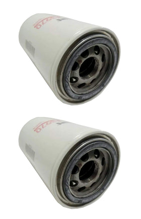 Close-up of Fleetguard LF3970 filter media highlighting contaminant capture