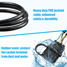 FLETERGIB cable next to ruler demonstrating 26ft reach and fit