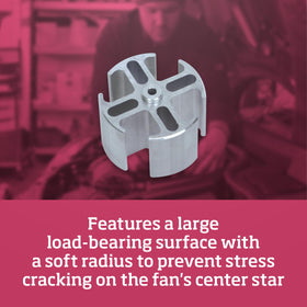 Flex-a-lite installed in engine bay demonstrating correct fan positioning