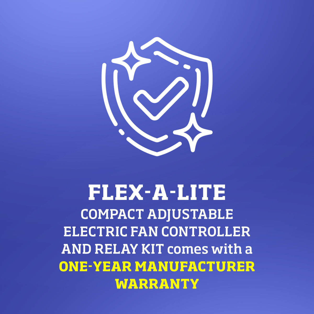 Flex-A-Lite wiring harness and terminals laid out for simple plug-and-play installation benefit