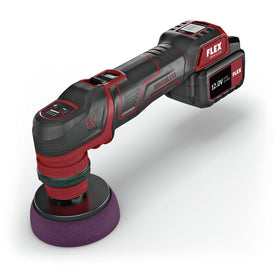 FLEX PXE 80 quick-change mechanism close-up enabling fast rotary and orbital swaps