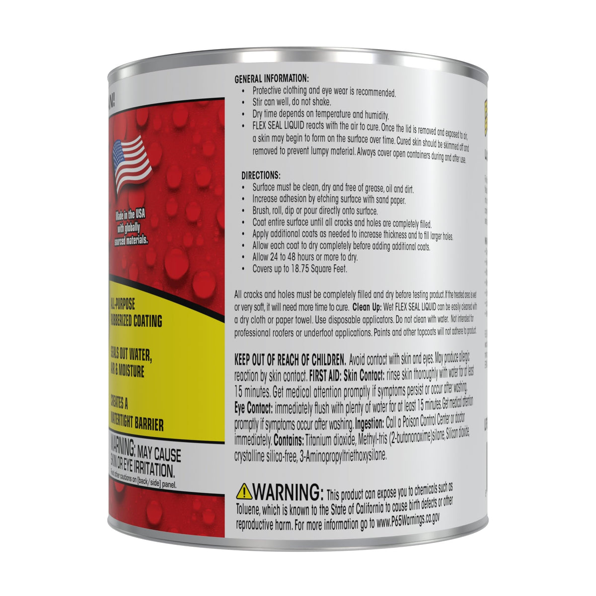 Flex Seal Liquid being poured to coat a seam for waterproofing