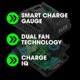 FLEX THERMA-TECH cooling detail promoting longer run times