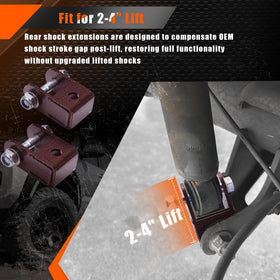 FlexHitch rear leaf lift block with u-bolts showing durable load support