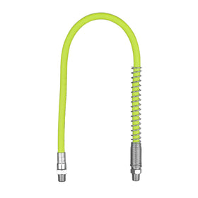 Flexzilla grease hose front view showing length and flexibility benefit
