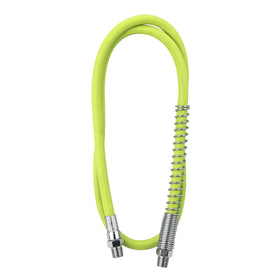 Flexzilla grease hose front view showing compact durable design and easy handling