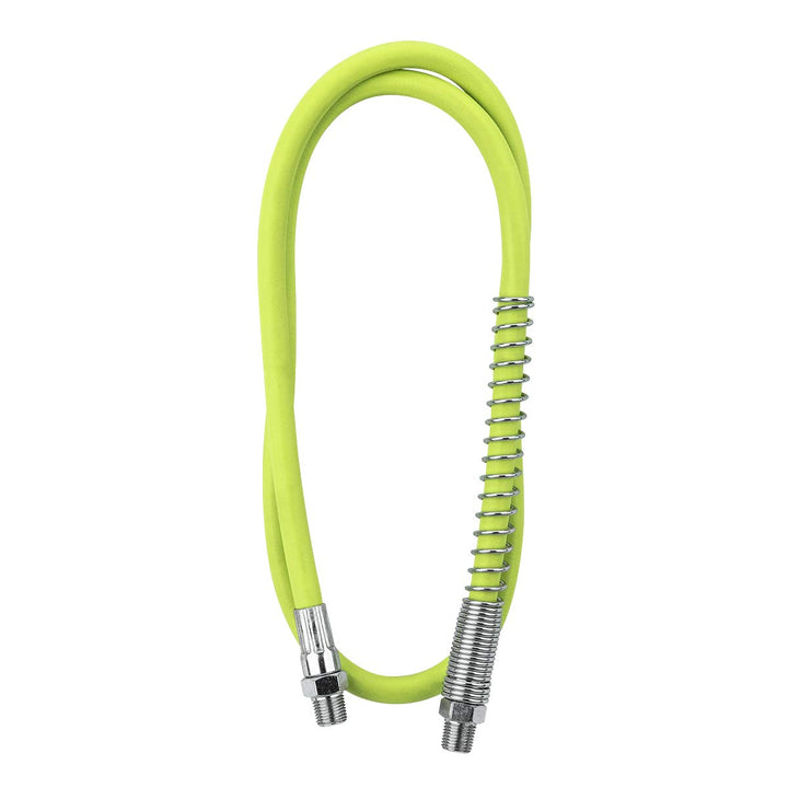 Flexzilla grease hose front view showing compact durable design and easy handling