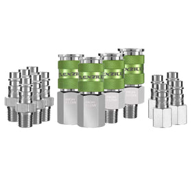 Flexzilla kit front packaging showing 14-piece set and ZillaGreen benefit